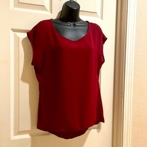 Love and haight burgundy sheer top